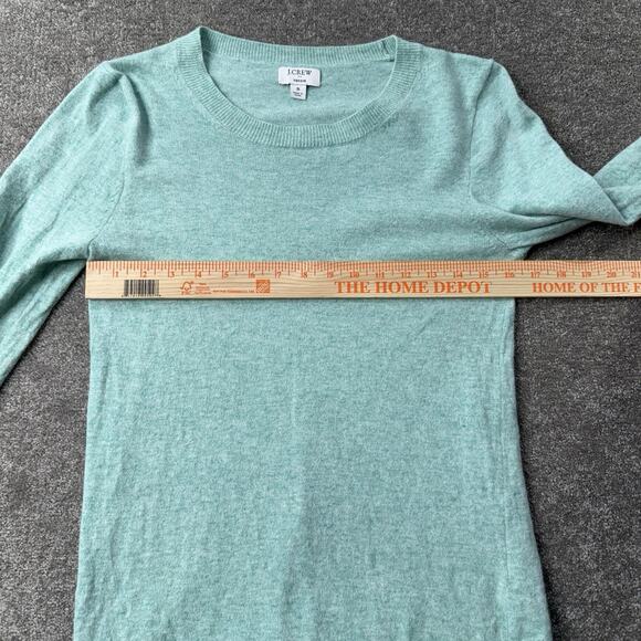 J.Crew Factory Teddie Sweater Women’s Small Mint Green Cotton Wool Blend F5199 - Picture 4 of 9